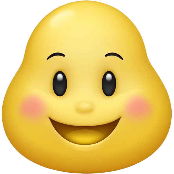 Yellow blob with face emoji