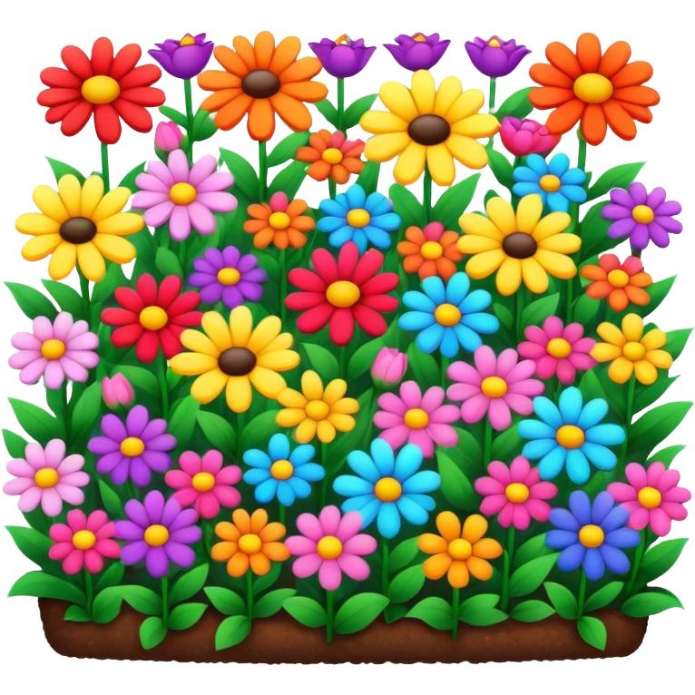nature flower bed emoji