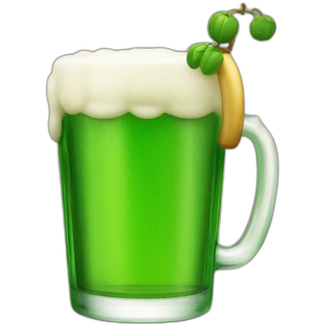 Luigi drink à beer  emoji