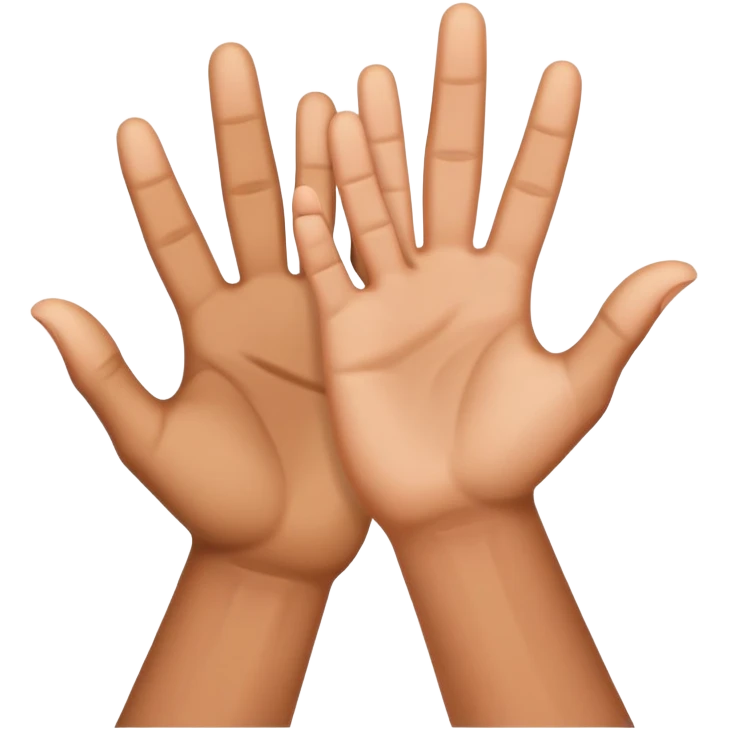 Two hand shaka emoji