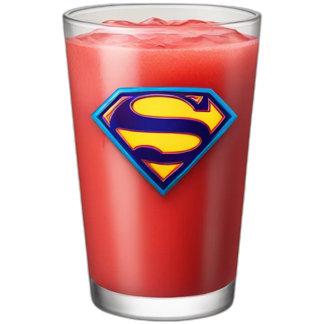 Superman drink juice emoji