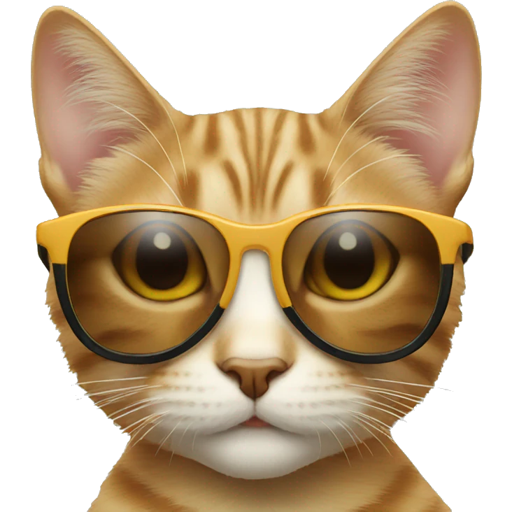 Cat with sunglass emoji