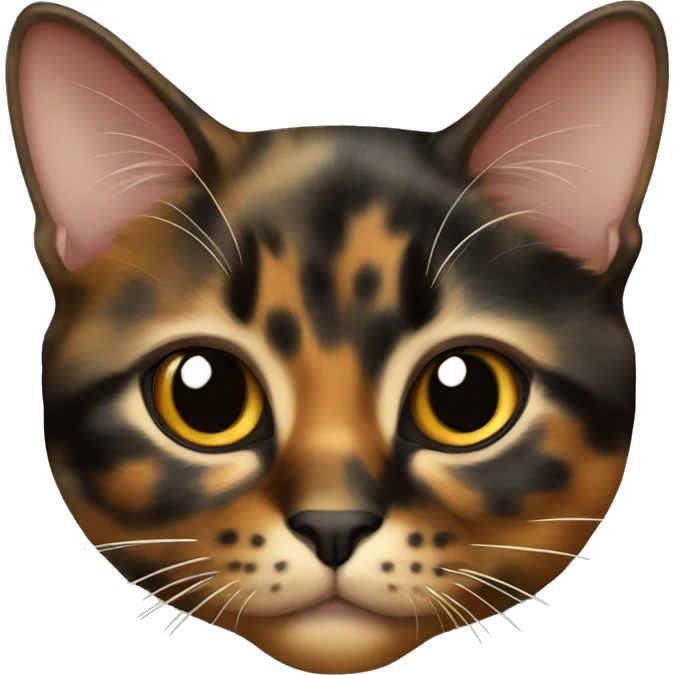 Tortoiseshell cat elegant  emoji
