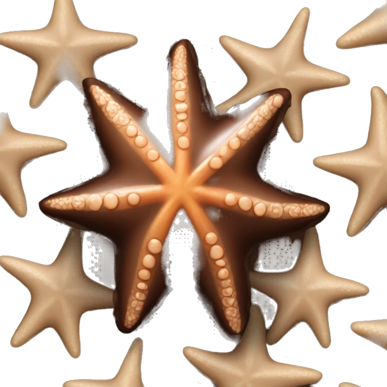 Chocolate star fish emoji