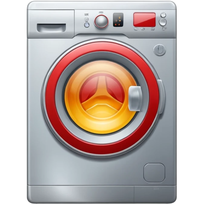washing machine inside circle emoji