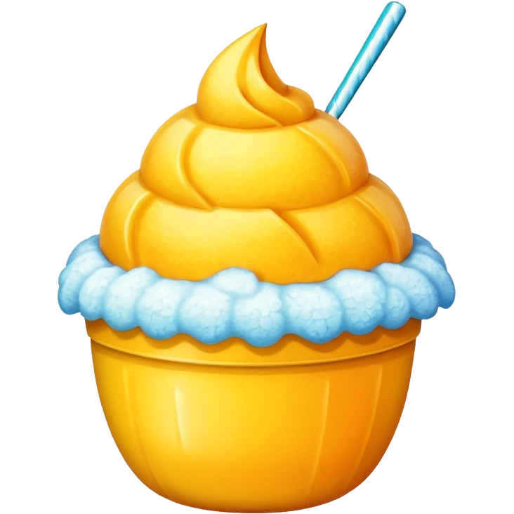 mango shaved ice
 emoji