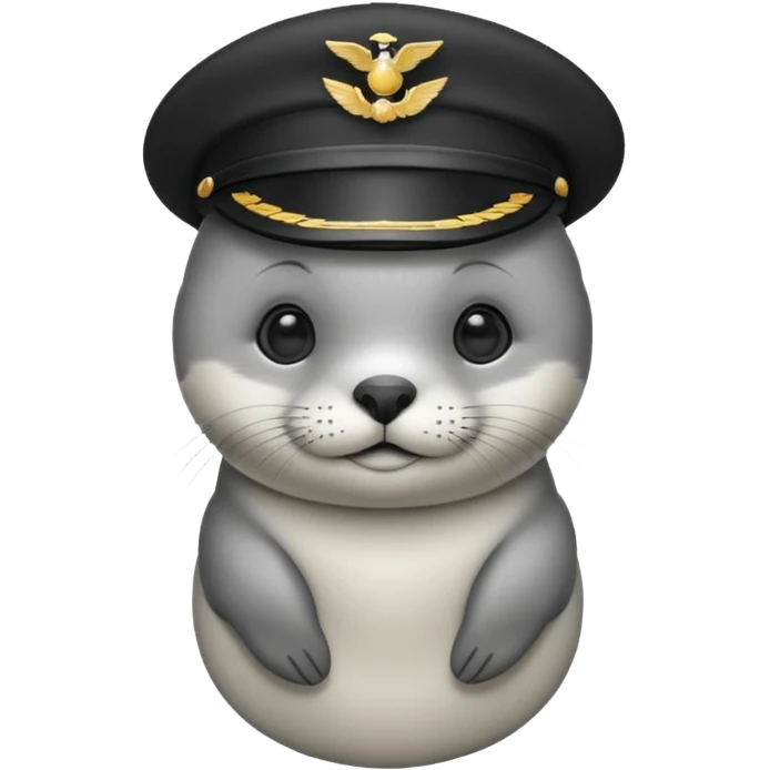 Baby seal on airplane emoji