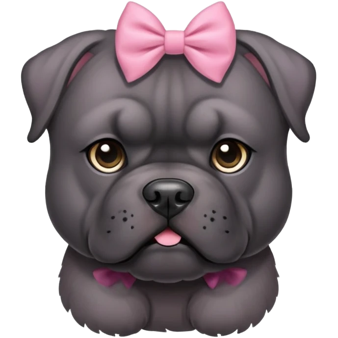 cane corso pink bow emoji