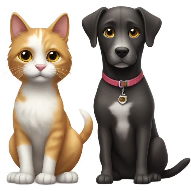 cat with dog emoji