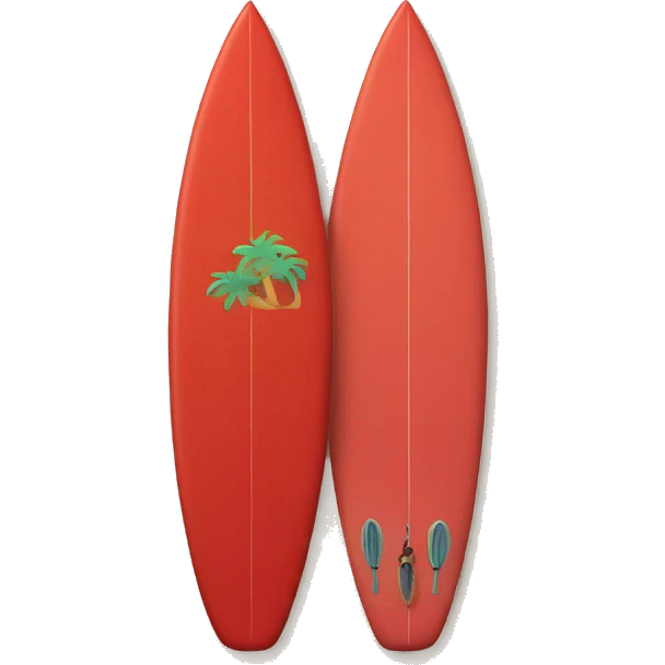 surfer on a red surfboard emoji
