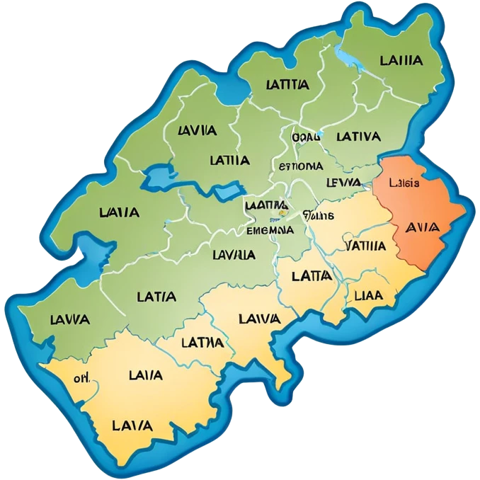 Map of Latvia  emoji