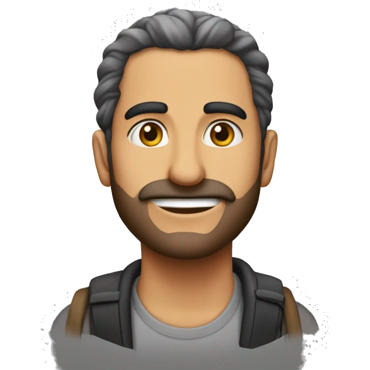 طفل  شعره اسود  و رطب انفه صغير و فمه صغير و عينيه صغيرة و بنية و  emoji
