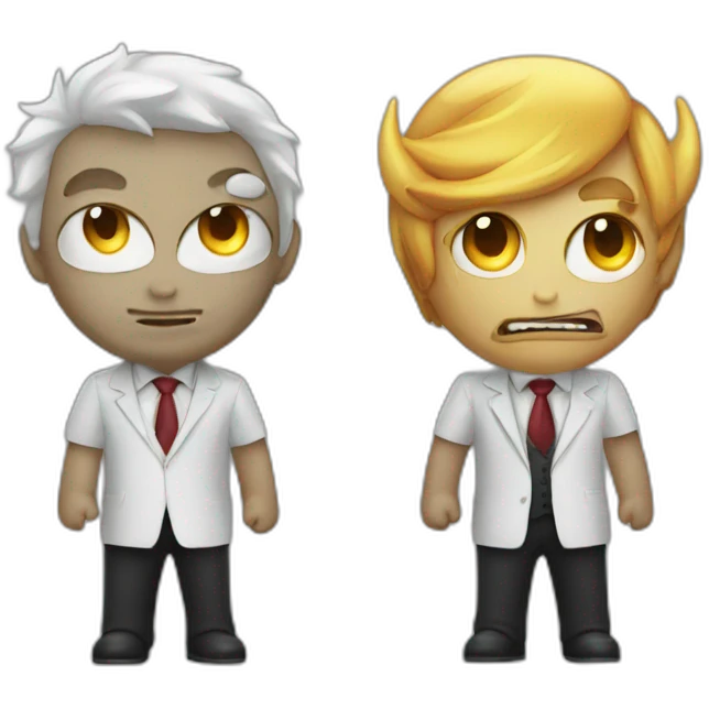 two face angel and demon emoji