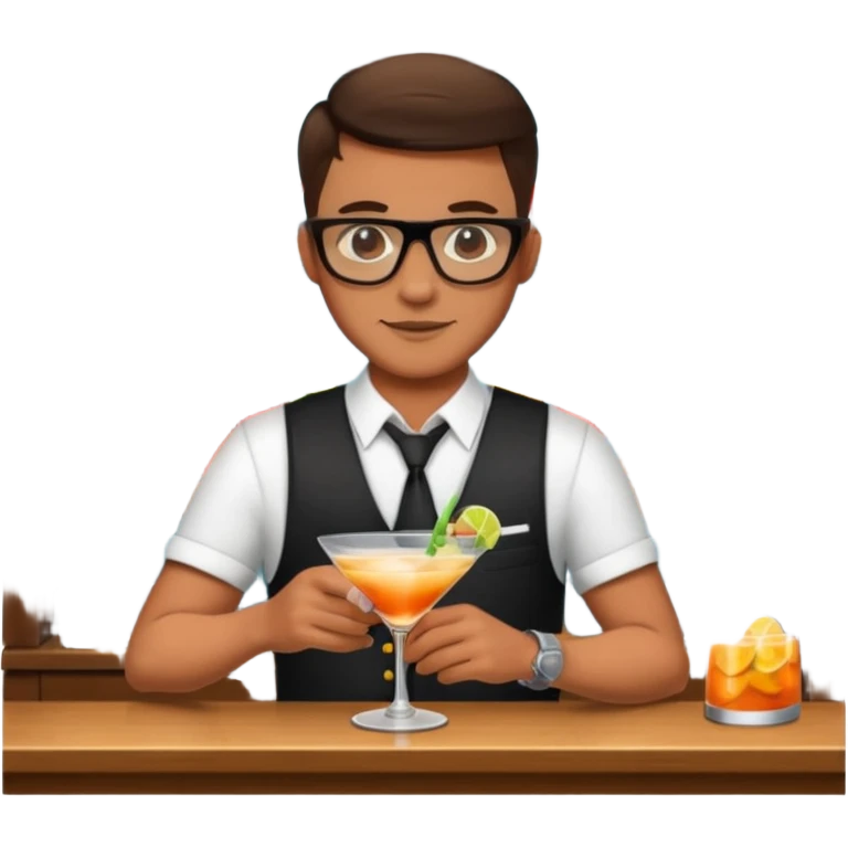 bartender mixing drinks emoji