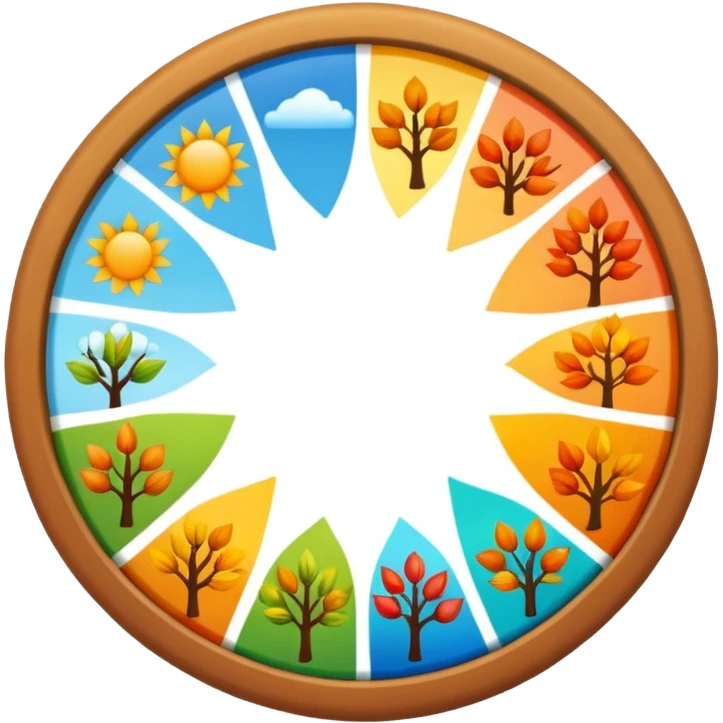 Seasons Wheel in a single picture  emoji