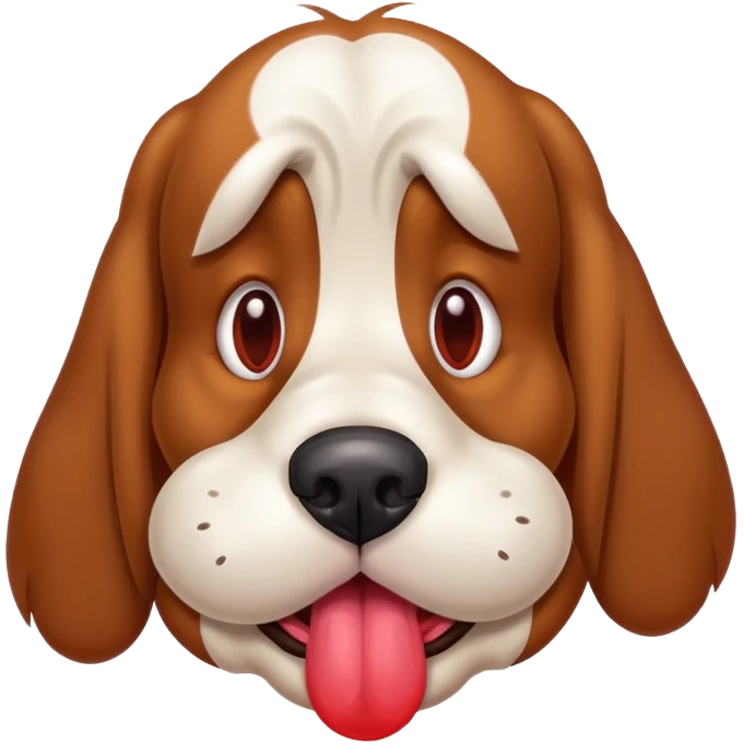 만취한 개 emoji