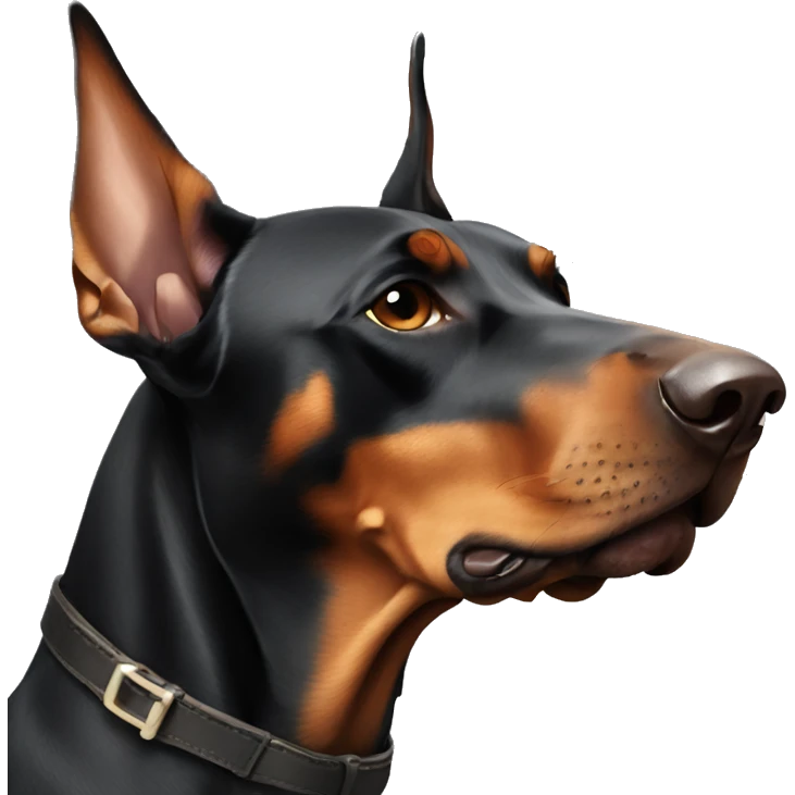 Doberman kisses emoji