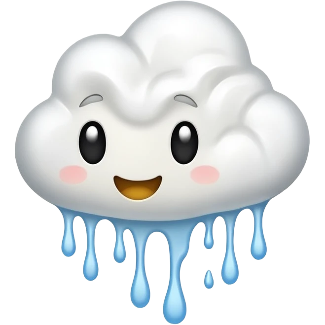 White liquid splatter  emoji