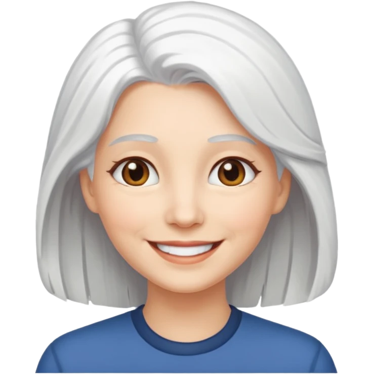 Woman: White Hair Emoji Meaning emoji