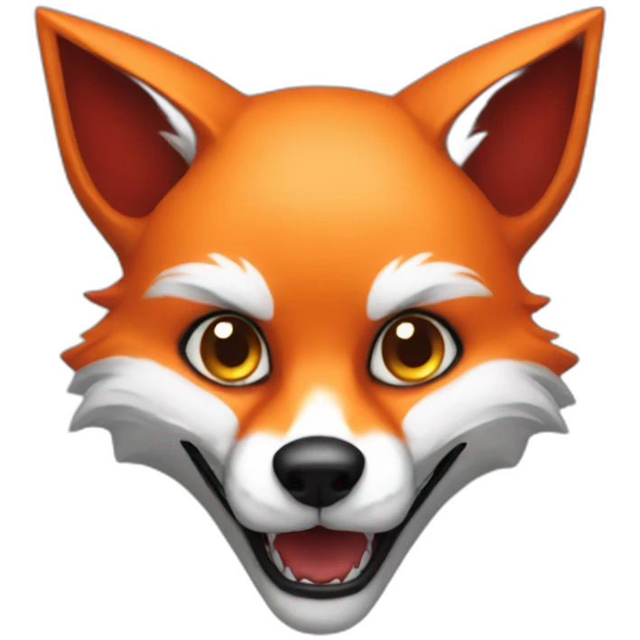 Satanic fox emoji