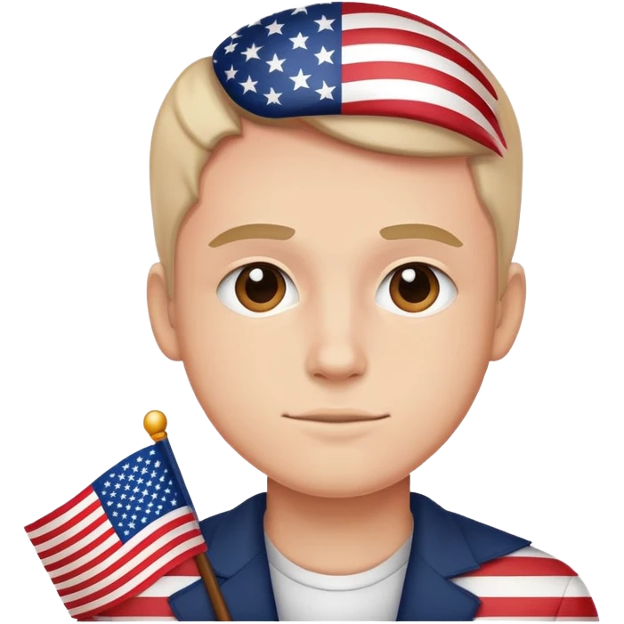 Max with USA flag emoji