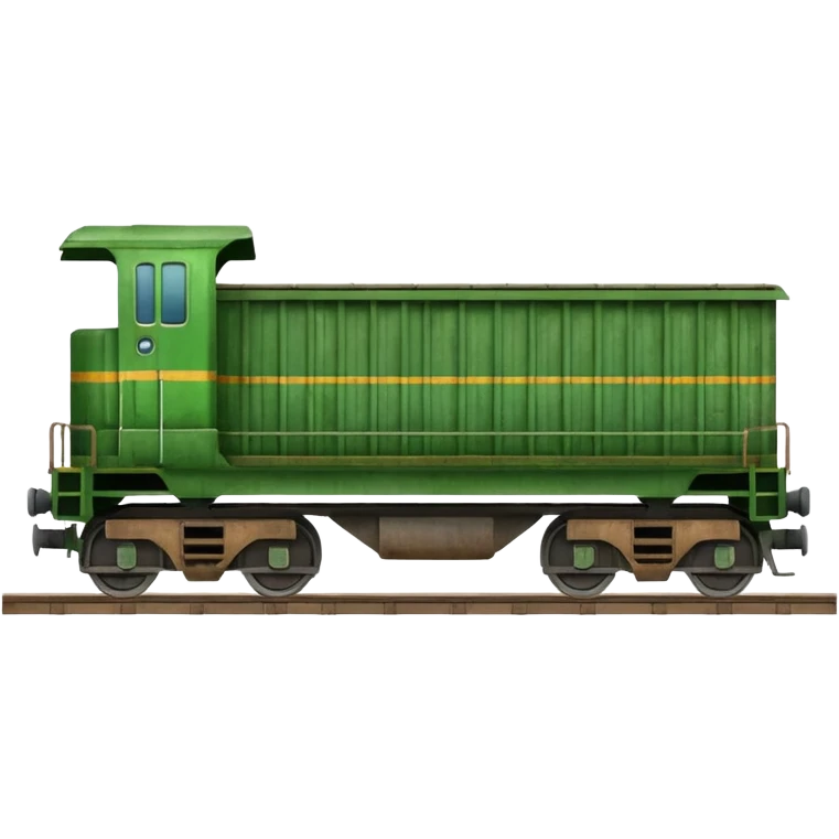 green freight train emoji