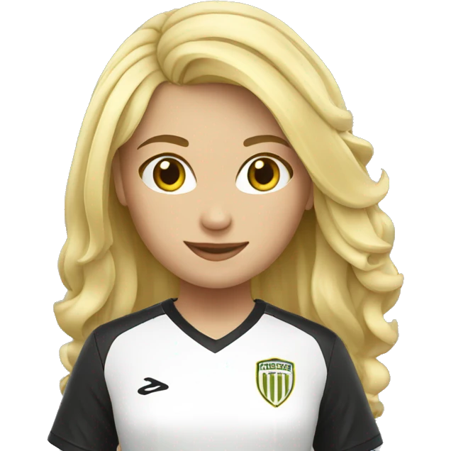 blond soccer girl emoji