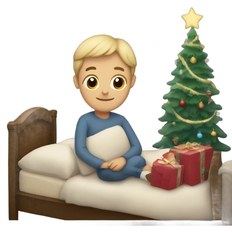 Christmas goodnight emoji