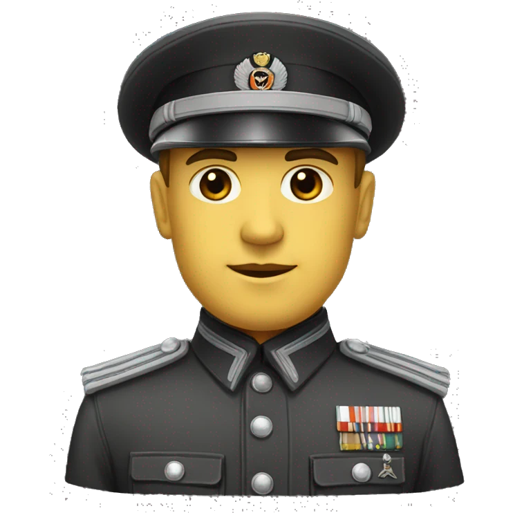 germany 1944 military officer black uniform emoji