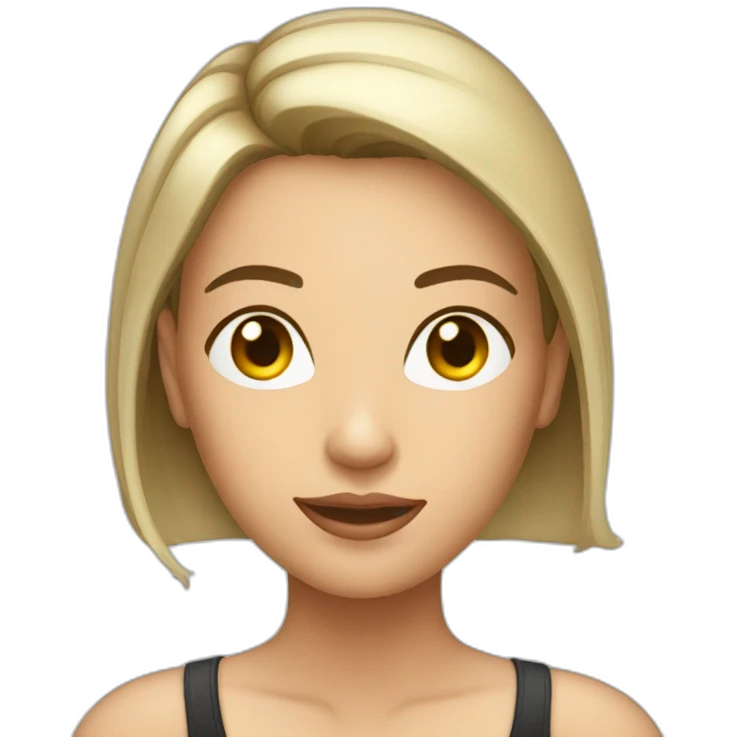 ab view of Female with see-through top emoji