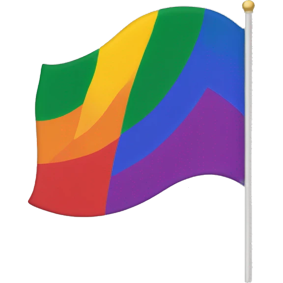 Motile with pride flag emoji