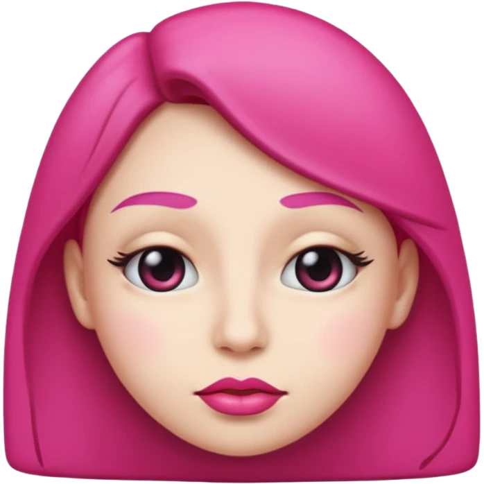 I want an emoji with the eyes looking to the side and with big pink lips and a judgemental face emoji