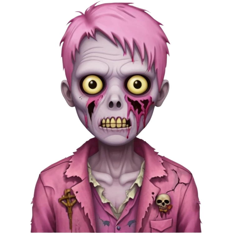 pink zombie emoji