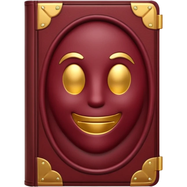 book in burgundy color emoji