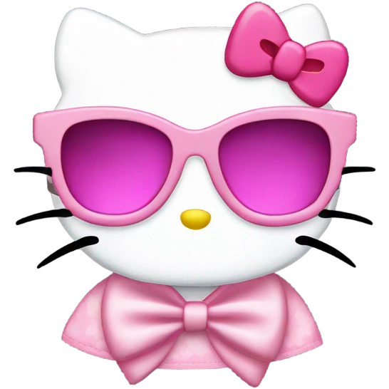 hello Kitty sunglasses  emoji