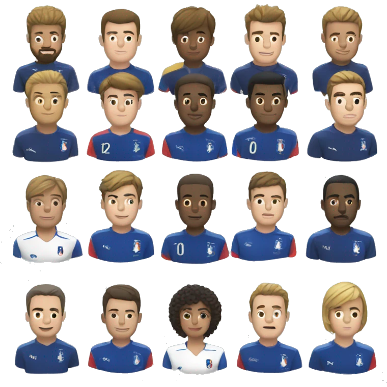 Équipe de France football  emoji