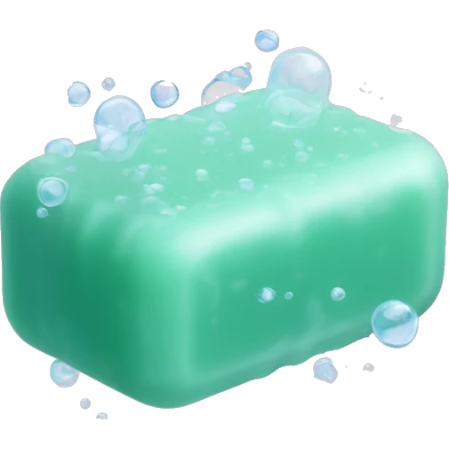  bar of soap with bubbles emoji