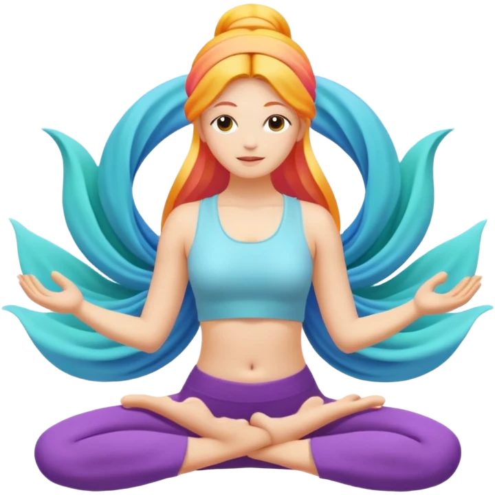 yoga magic emoji