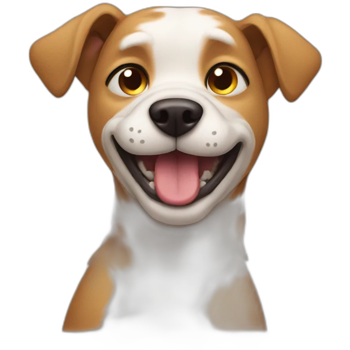 Drunk dog emoji