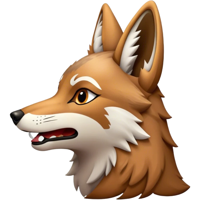 Coyote howls  emoji