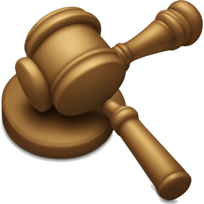 beige court gavel emoji