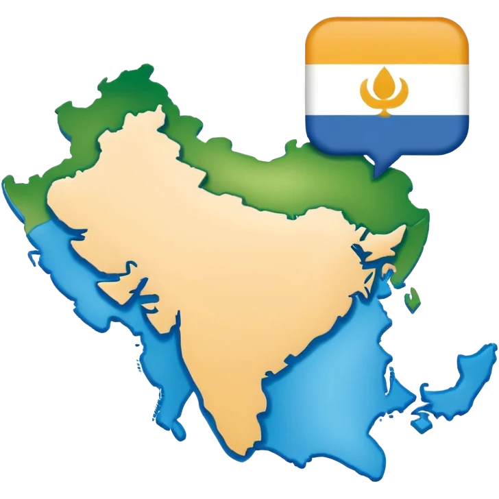 Punjabi map white colour emoji
