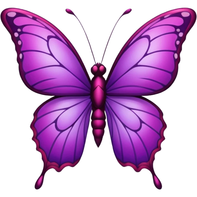 heart with purple gothic butterfly emoji
