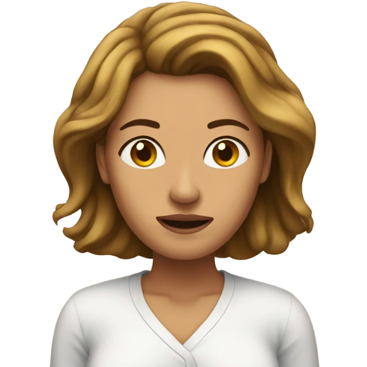 a woman who has woken up emoji