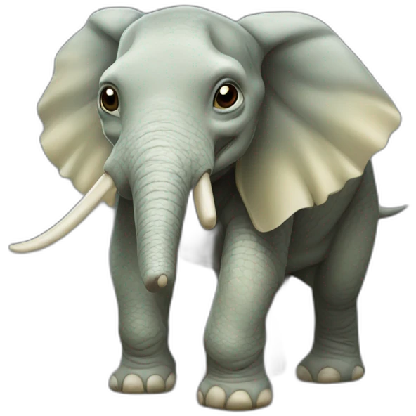Tortue sur éléphant emoji