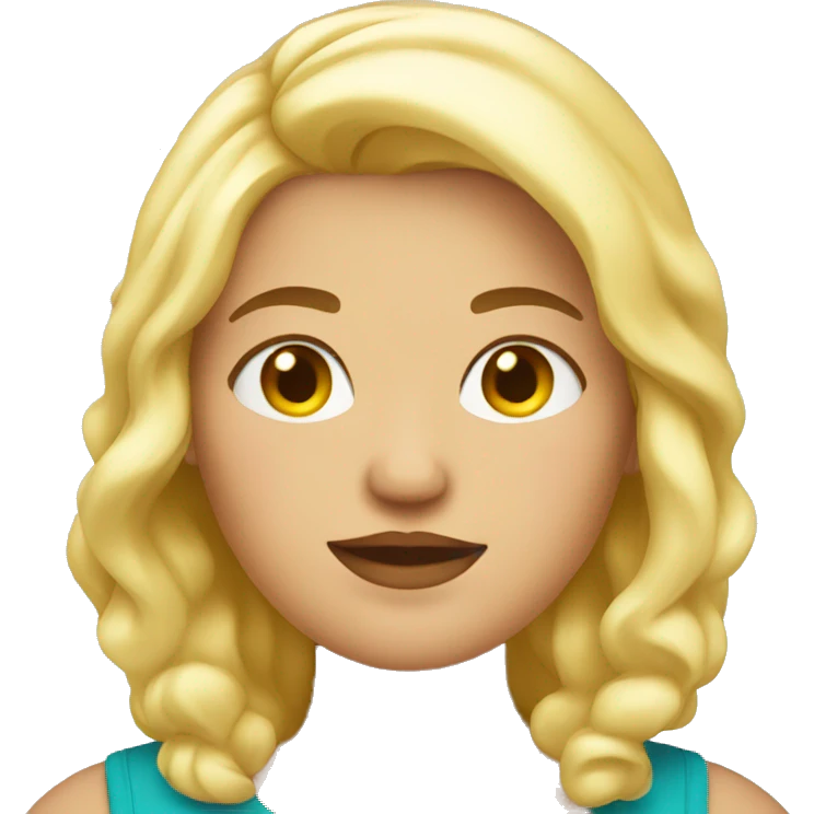 Fat blonde emoji