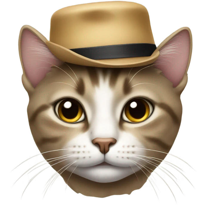 Cat with a hat emoji