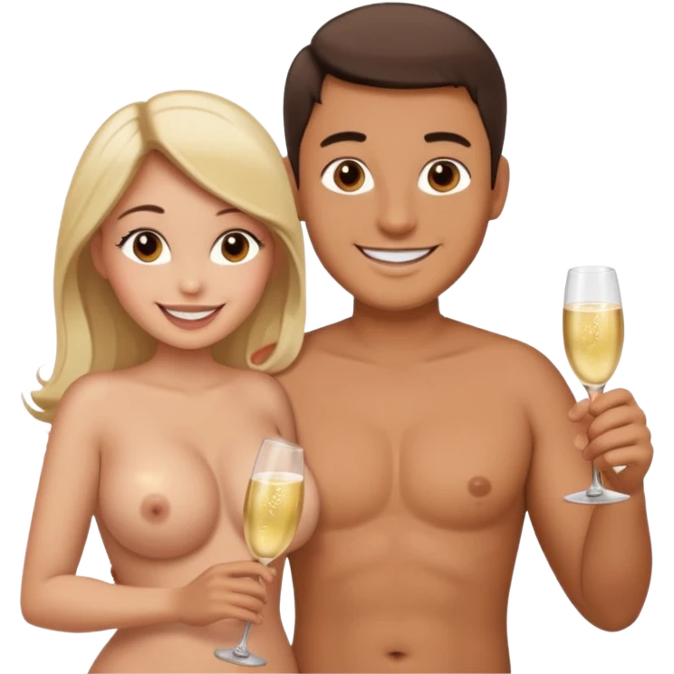 Man sex naked busty female breasts emoji