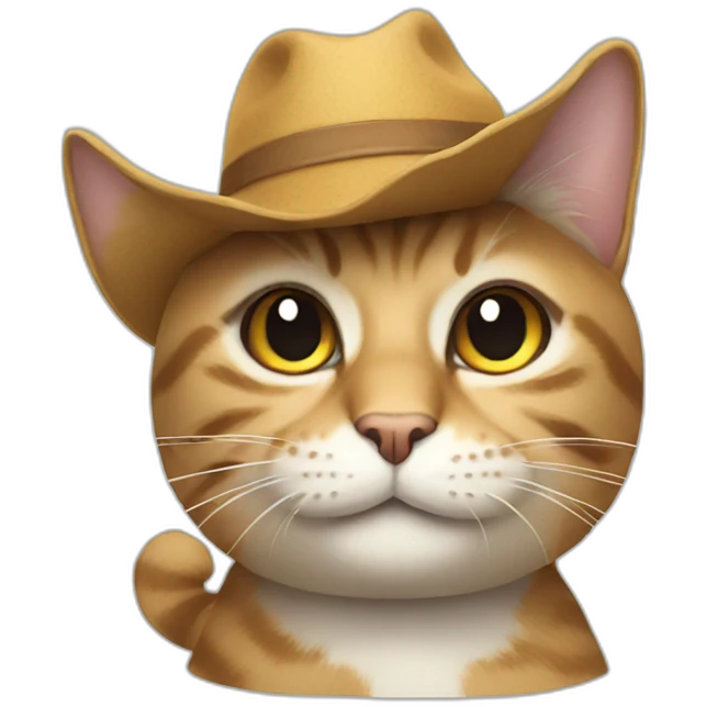 Cat with a hat emoji