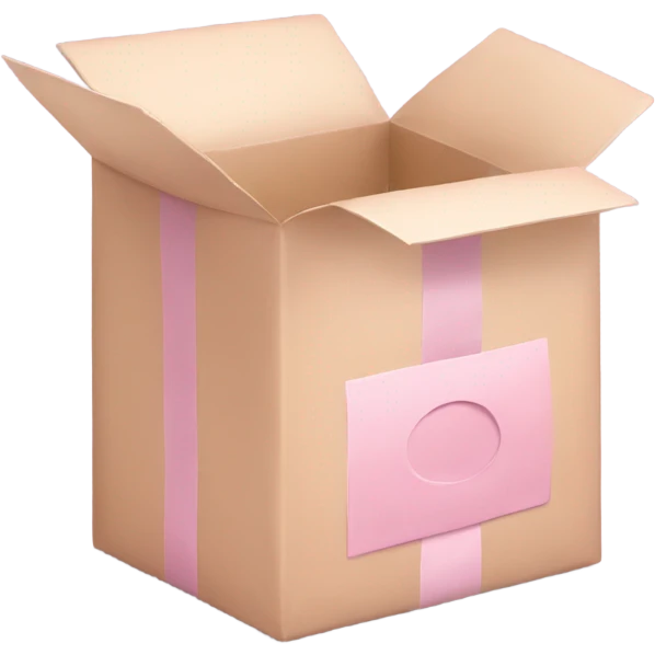 light pink package emoji